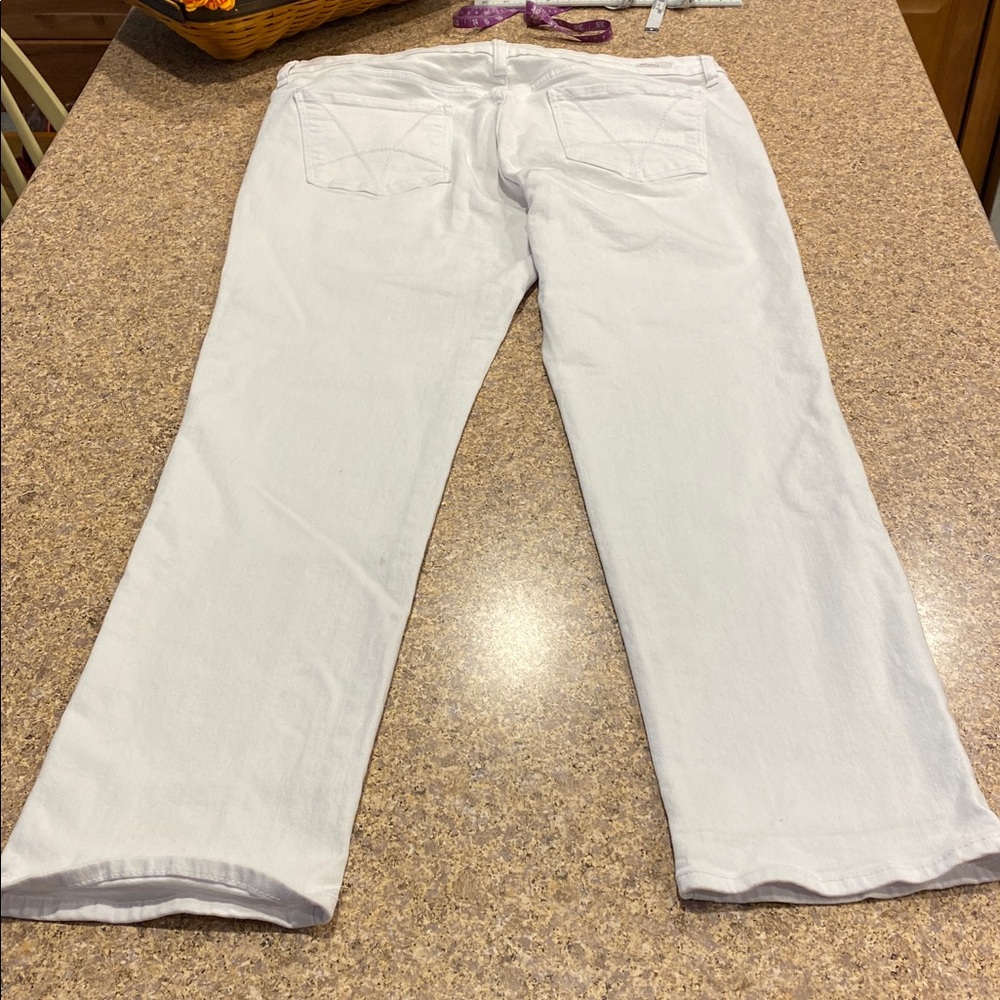 Kut From The Kloth Catherine Boyfriend White Jeans Size 16 Style KP494MF2 - Picture 12 of 17